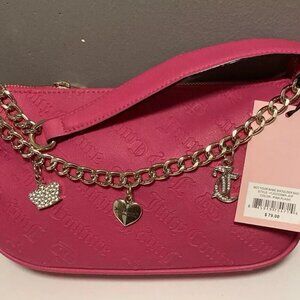 NWT $79 Juicy Couture Pink Flash Not Your Babe Shoulder Bag